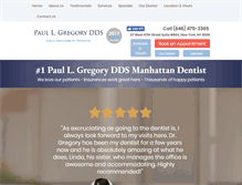Tablet Screenshot of dentistmanhattannewyork.com